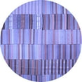 thumbnail image 1 of Ahgly Company Machine Washable Indoor Round Southwestern Blue Country Area Rugs, 5' Round, 1 of 4