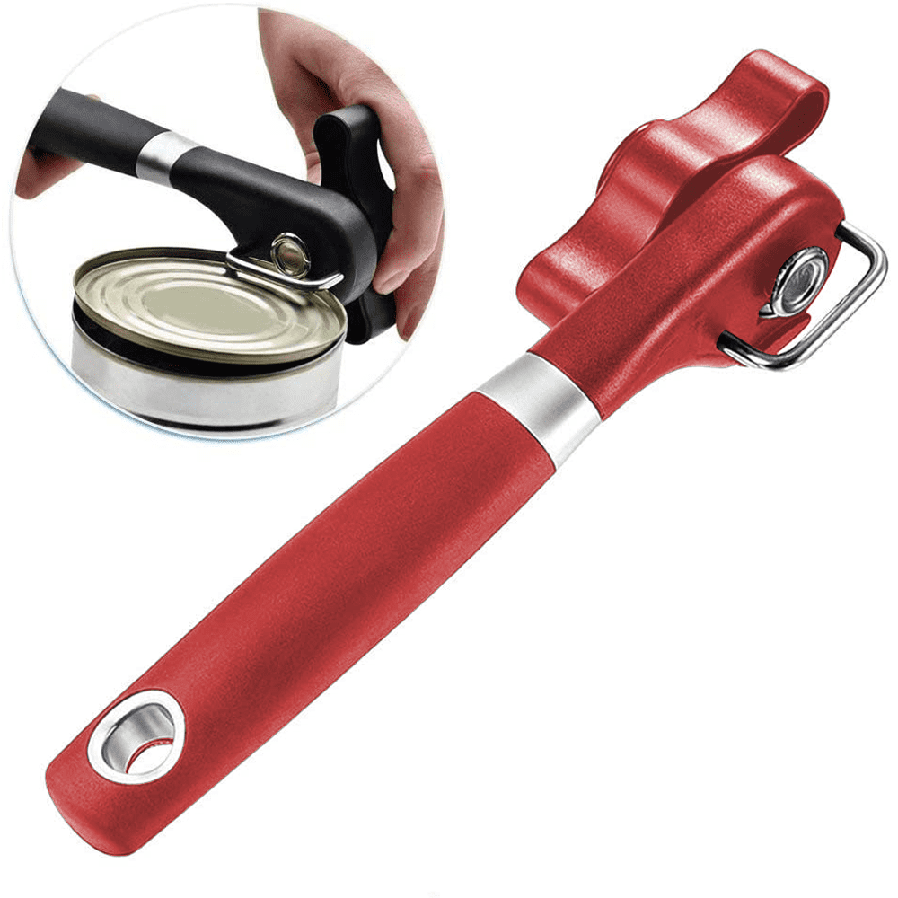 Safe Cut Can Opener Can Opener Handheld, Ergonomic Smooth Edge, Food Grade Stainless Steel