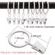 thumbnail image 2 of 90 Pack Curtain Rings with Clips, Drapery Clips with Rings, Hangers Drapes Clip Rings 1.26 inch I D, Ring Clips Fits up to 1 inch Curtain Rod, White, 2 of 5