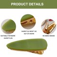 thumbnail image 3 of Acetic Acid Sheet Crease Hair Clip,Bend Hair Clips Hair Accessories for Makeup Applicationgreen, 3 of 5