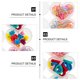 thumbnail image 3 of Girls Hair Ties Elastic Hair Bands Special Outfits Resin Assorted Color Decorate Hair 494Pcs, 3 of 4