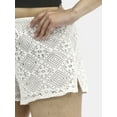 thumbnail image 4 of No Boundaries Crochet Drawstring Shorts, 3'' Inseam, Women's, 4 of 5
