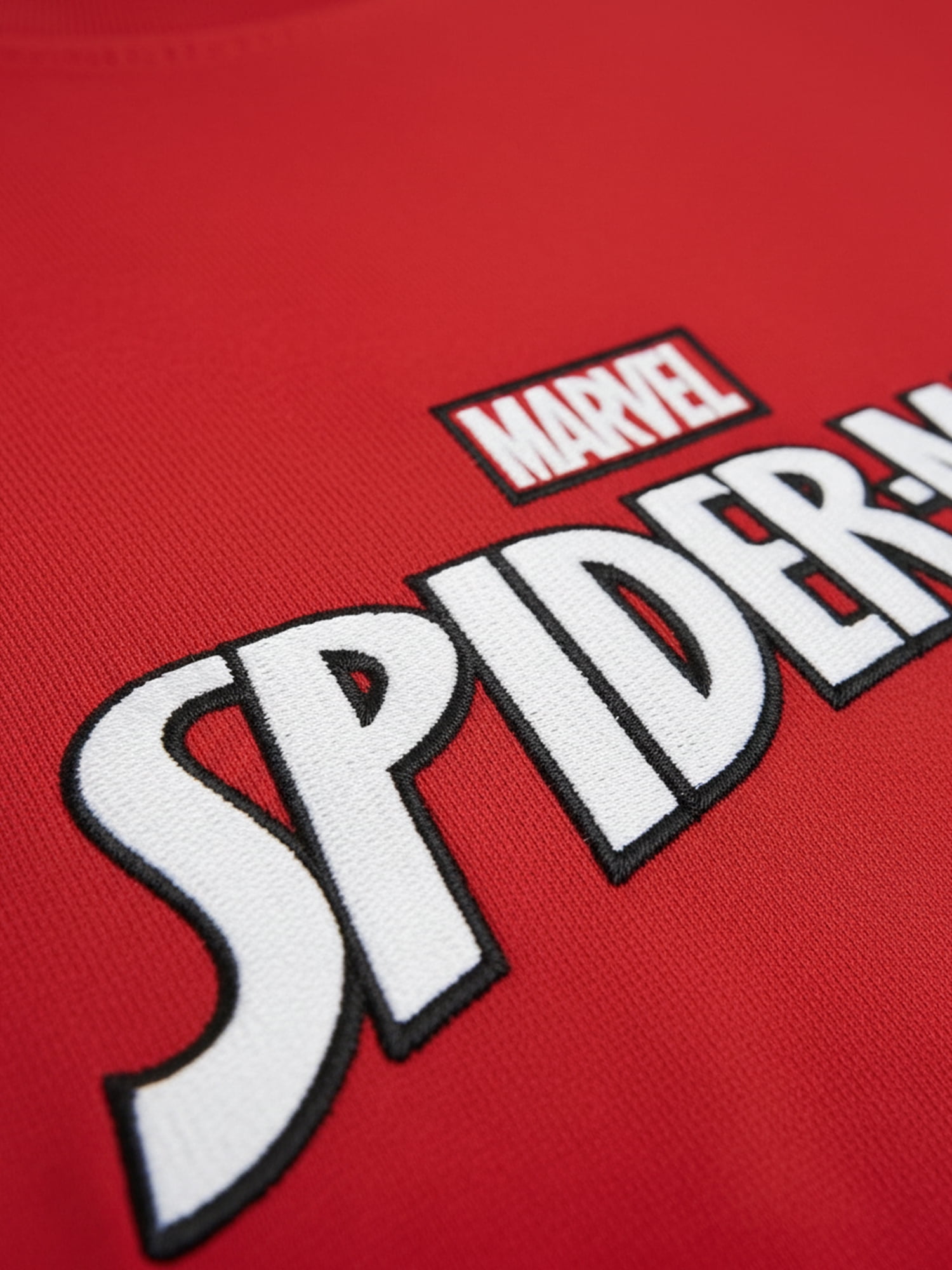 Spider-Man Boys' Embroidered Tee with Short Sleeves, Sizes 4-18