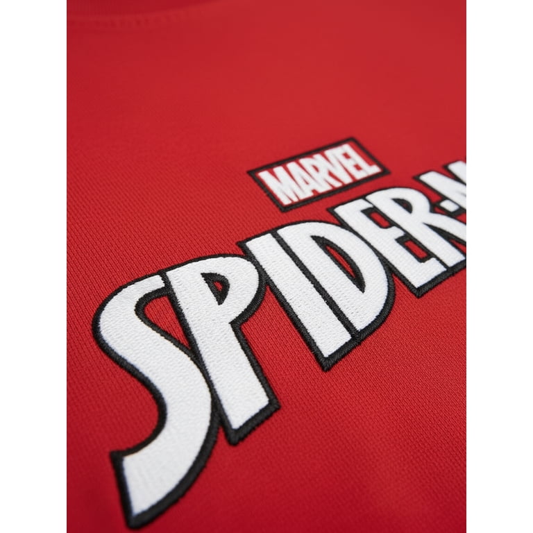 Marvel Spider-Man Boys' Embroidered Short Sleeve Tee photo 7