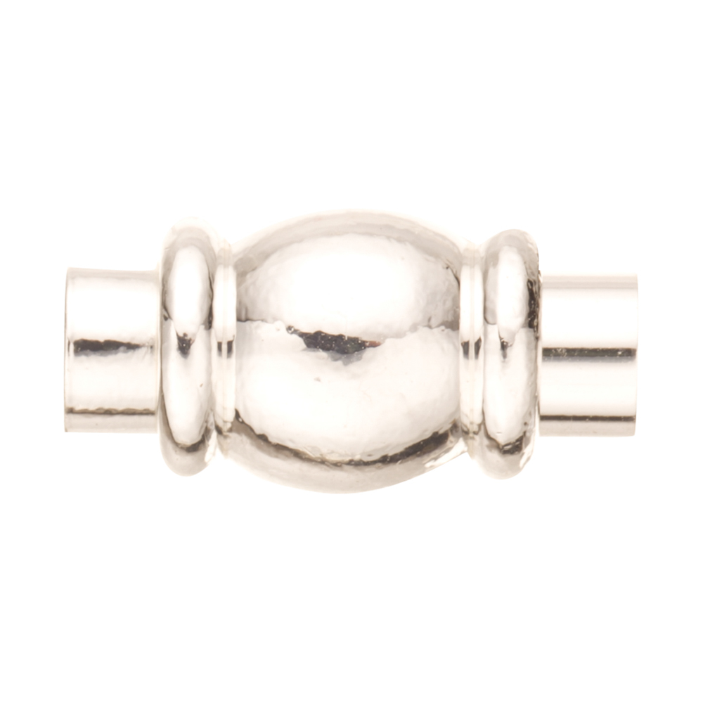 6pcs Round Barrel Jewelry Clasps Platinum Finished Copper