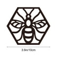 thumbnail image 4 of 6Pcs Metal Bee Wall Art Farmhouse Honey Bee Honey Comb Decor, Wire Metal Wall Decor Hanging for Living Room Garden Bedroom Office Home(Classic, Black), 4 of 7