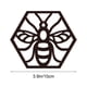 thumbnail image 4 of Juego de decoración de pared de madera hexagonal de nido de abeja | 6 piezas de adornos colgantes de madera natural | Colgante geométrico ahuecado | Inicio Patio Artesanías | Estanterías decorativas, 4 of 7