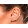 thumbnail image 3 of Broquel de Oro 10K Horoz Diamantado Zirconia 6mm, 3 of 5