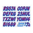 thumbnail image 3 of STIFFIE Whipline Red / Blue 3" Alpha-Numeric Identification Custom Kit Registration Numbers & Letters Marine Stickers Decals for Boats & Personal Watercraft PWC, 3 of 8