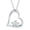 White, variant on Turtle Pendant Necklace for Women - Turtle Jewelry Tortoise Necklace, Gift for Turtle Lover, Cute Animal Charm Necklace, Sterling Silver or Gold Plated Option