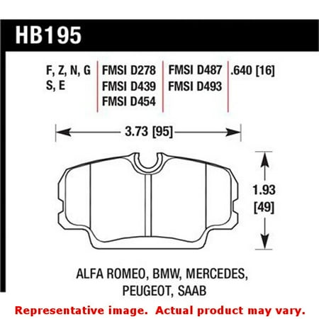 Bmw Performance Brakes - Hawk BMW 3 Series / Mercedes Benz 190 Series / Saab 900/9000 DTC-60 Race Front Brake Pads