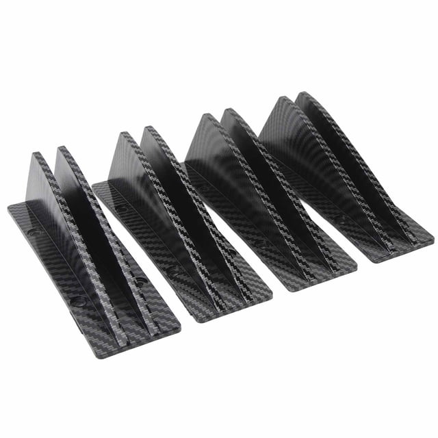 Rear 4PCS Car Rear Lower Spoiler Sporty Universal Rear Bumper Chassis Diffuser Lip Wing Splitter For 1 Series E90 E91