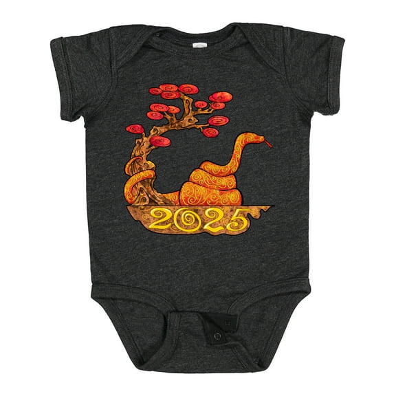 Inktastic 2025 Year of the Snake New Years Boys or Girls Baby Bodysuit
