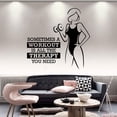 thumbnail image 2 of Sometimes A Workout Is All The Therapy You Need Inspirational Quote Quotes Fitness Healthy Life Style Wall Art Vinyl Sticker Decal Home Décor Work Out Wall Sticker Home Gym Bedroom Size (10x10 inch), 2 of 3