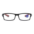 thumbnail image 2 of Gafas de lectura anti luz azul para hombres y mujeres, deportivas, de ocio, de moda, cuadradas, gafas de lectura retro, 2 of 5