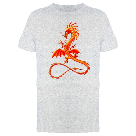 Flamed Chinese Dragon Tee Men's -Image by Shutterstock