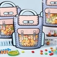 thumbnail image 4 of 20 bolsas de regalo tipo mochila de 18 x 21 cm, bolsas de regalo de dibujos animados para fiestas, bolsas de regalo reutilizables para fiestas de cumpleaños con asa, bolsas de dulces, 4 of 6