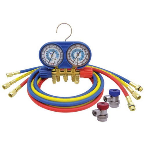 CPS Products AM134BUQ Acme Brass A/C Manifold Gauge Set, for R134a