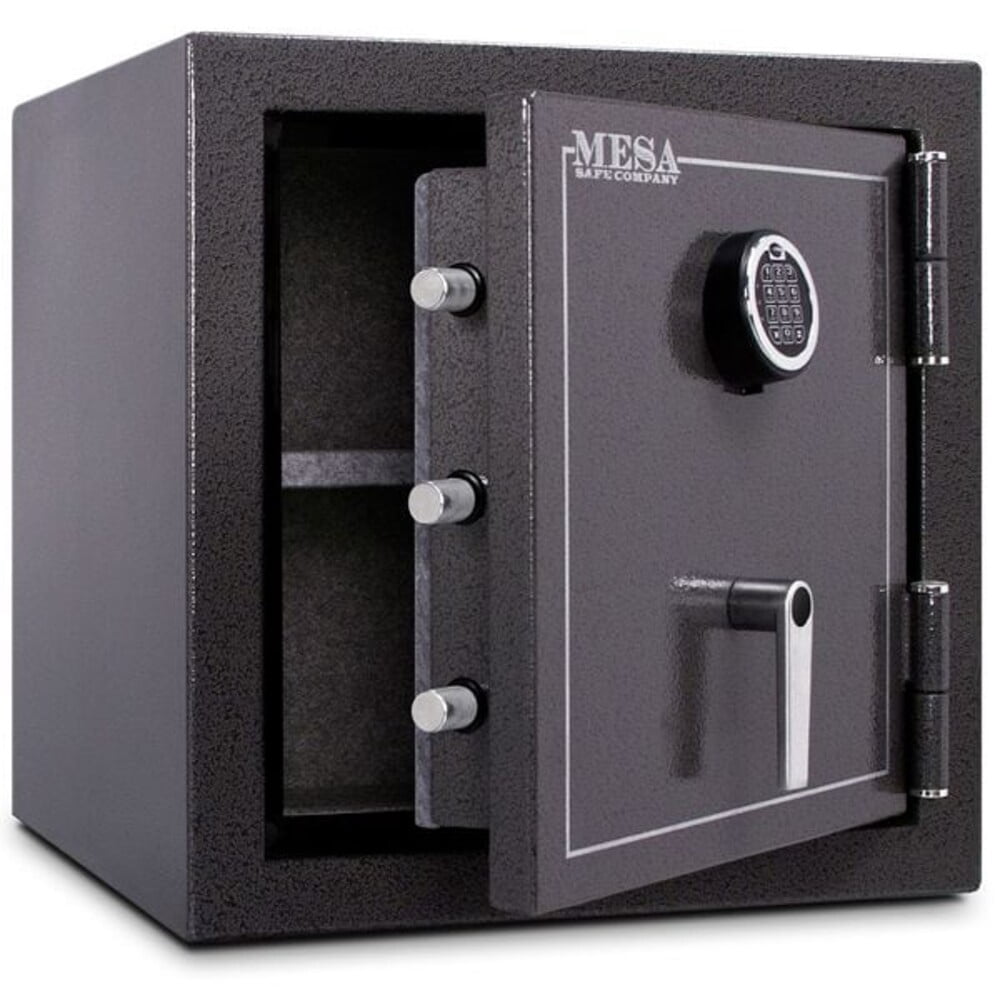 Mesa Safe MBF2020E Fire Resistant Security Safe with Electronic Lock, Hammered Grey