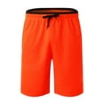thumbnail image 4 of Ramiter Mens Shorts Summer Men's Beach Pants Candy Color Five Piece Pants Men's Ten Color Quick Drying Casual Shorts Orange,2XL, 4 of 4