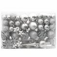 thumbnail image 2 of vidaXL 111 Piece Christmas Bauble Set Silver Polystyrene, 2 of 5