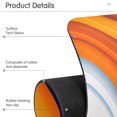 thumbnail image 4 of Yayeee Faucet Mat for Kitchen Sink 14.7" Diatomite Long Splash Guard Pad, Orange Abstract Wavy, 4 of 7