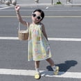 thumbnail image 4 of SILVERCELL 3-8T Girls Sleevelss Sundress Summer Floral Casual Dresses Holiday Dress, 4 of 7