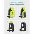 thumbnail image 4 of Bluestorm Gear Stratus 35 Inflatable PFD Life Jacket (Hi-Vis Green) | US Coast Guard Approved Automatic/Manual Life Vest for Adults, 4 of 11