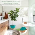 thumbnail image 4 of 8/10/12 Inch Self Watering Pots for Indoor/Outdoor Plants - Large Plastic Planter with Drainage Holes, Water Level Indicator & Deep Reservoir, Modern Decorative Flower Pots (Turquoise), 4 of 7