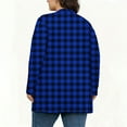 thumbnail image 5 of jobturf Plaid Jackets for Women Fall Spring Fashion Open Front Cardigan Holiday Casual Loose Long Sleeve Going Out Tops Lightweight Coats with Pockets, 5 of 5