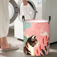 thumbnail image 5 of Haiem Colorful Cat With Flowers Print Laundry Basket, Laundry Hamper, Collapsible Laundry Baskets, Dirty Clothes Hamper, Waterproof with Handles for College Dorm, Family-Small, 5 of 6