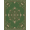 Green Brown, Pattern 10, variant on ODIKA 8'x10' Washable Area Rug Non-Slip Chair-Friendly Mat Ivory Scroll Faded Border Chartreuse Colored Vintage Distressed Refined for Dining Room, Large Office, Lounge