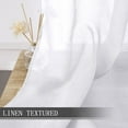 thumbnail image 2 of Cortinas transparentes Tollpiz de lino texturizado, 138 x 115 cm, color blanco, 2 paneles, 2 of 5