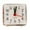 White, variant on Moocorvic Square Mini Cute Alarm Clock Bedroom Desk Small Bed Compact Travel Quartz Beep Alarm Clock Cute Portable Fashion Clock for Student Nursery Office Decoration,