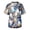 Blue, variant on Halloween Scrub Tops for Men V Neck Short Sleeve Bat Pumpkin Print Tees Easy Care Breathable Comfort Medical Scrubs, M