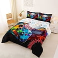 thumbnail image 2 of Erosebridal Boys Gaming Console Full Size Comforter Sets,Gamepad Gamer Baseball Game Bedding Sets For Kids,Reversible 3pcs, 2 of 7
