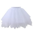 thumbnail image 2 of Tutu Skirt for Kids Girls Layers White Tutu Elastic Waist Girls Ballet Tutus Birthday Party Dresses 2-12 Years, 2 of 5