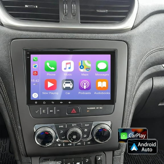 Molaner Android Car Radio for Chevrolet Traverse 2008-2014 8 inch Touch Screen Fit for Wirelss Carplay Android Auto GPS Navigator Wifi, 2 32G