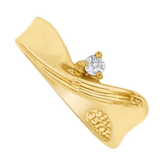 Fine Jewelry Vault UBNR81491Y14D Precious Diamond Mother Ring in 14K Yellow Gold