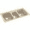 Bermuda Sand, variant on Swan Solid Surface 3-Bowl Kitchen Sink (44" x 22") with 3 Faucet Holes