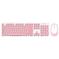 thumbnail image 2 of Keyboard T-WOLF TF770 2.4G Wireless Keyboard Mouse Combo  Punk Round Keycap Comfortable Mute Typing Wide Compatibility Pink, 2 of 7