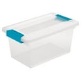 thumbnail image 3 of Sterilite 27 Quart Stackable Storage Box, 6 Pack, & Medium Clip Box, 4 Pack, 3 of 11