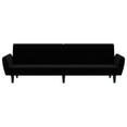 thumbnail image 3 of vidaXL 2-Seater Sofa Bed Black Velvet, 3 of 5