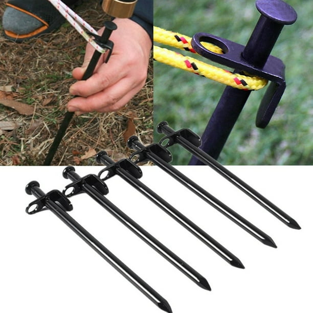 LYUMO Outdoor Camping Tent Stakes Pegs, 5Pcs/Pack 20cm High Strength