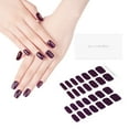 thumbnail image 6 of DANNI & TONI Semi Cured Gel Nail Strips Dark Purple (Midnight Violet) Solid Color Gel Nail Stickers Deep Purple 28 Stickers, 6 of 8