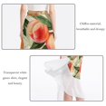 thumbnail image 2 of Peach Elegant Chiffon and Polyester Women's Summer Beach Dresses and Skirts, 2 of 6