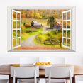 thumbnail image 1 of Adhesivo de pared de PVC realista con vista a la ventana, 60 x 90 cm, autoadhesivo, 1 of 1