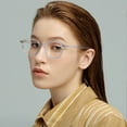 thumbnail image 5 of Blue Light Blocking Glasses Men Women Square Computer Eyewear Reduce Eye Strain, 5 of 5