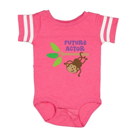 

Inktastic Future Actor Childs Acting Theater Monkey Gift Baby Boy or Baby Girl Bodysuit
