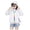 White, variant on Kids Toddler Zip Up Hoodie Boys Girls Sun Protection Jacket Sun Sunscreen Hoodie Jacket Lightweight Summer Breathable Outwear With Pockets Cooling Shirt 2-3 Years